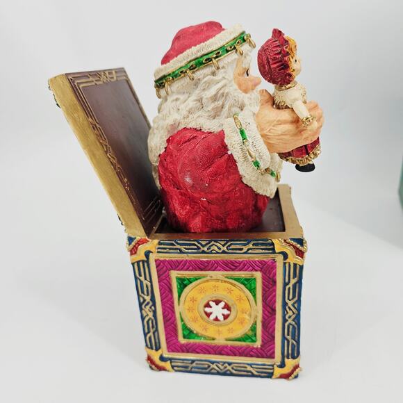 NICHOLAS MUSIC BOX 1994 HOUSE OF LLOYD CHRISTMAS AROUND THE WORLD BOX WORKING - Picture 6 of 9